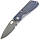 Ніж Strider PT MSC Blue Monkey Edge Titanium, фото 4