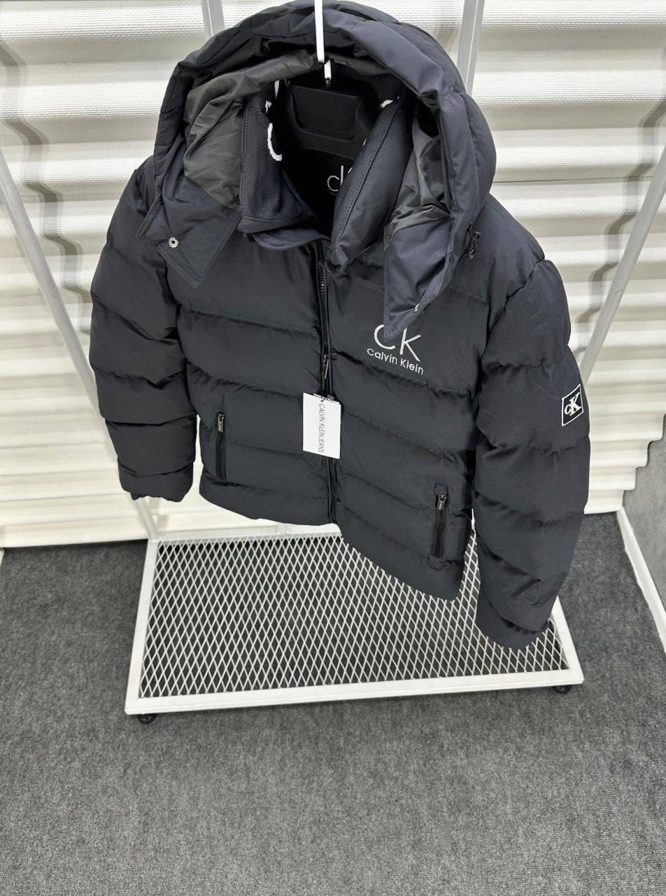 Чоловіча зимова куртка CALVIN KLEIN D12375 чорна S, XXL