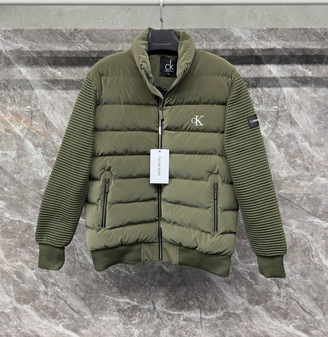 Чоловіча зимова куртка CALVIN KLEIN D12373 хакі