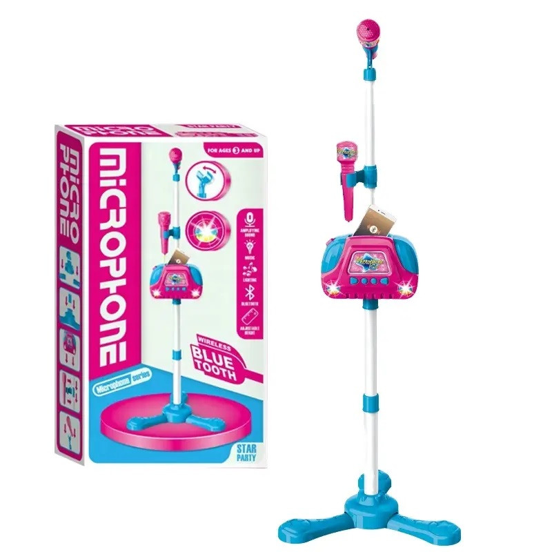 Дитячий караоке мікрофон на стійці (2 мікрофони, Bluetooth) 5058/5059, фото 1