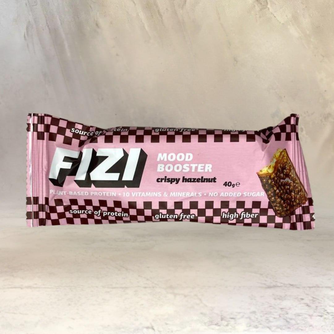Батончик FIZI без цукру Crispy Hazelnut (Хрусткий лісовий горіх), Фізі 40 г
