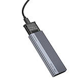 Зовнішня кишеня для SSD HOCO HB47A M. 2 Enclosure, сіра, фото 3