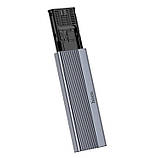 Зовнішня кишеня для SSD HOCO HB47A M. 2 Enclosure, сіра, фото 2