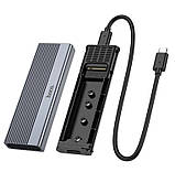 Зовнішня кишеня для SSD HOCO HB47A M. 2 Enclosure, сіра, фото 4