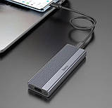 Зовнішня кишеня для SSD HOCO HB47A M. 2 Enclosure, сіра, фото 6