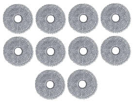 Мікрофіброві ганчірки (накладки) для робот-пилососа Xiaomi S20+ / S20 Plus ( BHR8158EU / BHR8159EU ) / 10 штук, фото 2