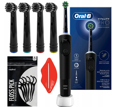 Електрична зубна щітка Oral-B PRO D103 Vitality Чорна, фото 1