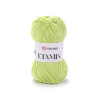 YarnArt ETAMIN (Етамін) № 452 салатовий (Пряжа акрилова, нитки для в'язання)