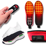 Електро устілки з підігрівом на пульті BG2 Бездротові устілки (2100 мAh) XL 40-45р, фото 5