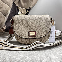 Небольшая женская сумочка на плечо Ck K6071 beige