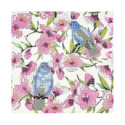 Набір для творчості алмазна картина Strateg Весняний етюд (JUB14397), розміром 18х18 см