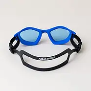 Окуляри для плавання дорослі моноблок Aqua Speed ZENITH із захистом від запотівання й ультрафіолету дзеркальні (Оригінал), фото 5