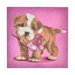 Набір для творчості алмазна картина Strateg Гра в хованки (JUB14390), розміром 18х18 см