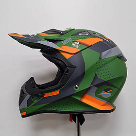 Кросовий мото шолом fxw hf-116 green