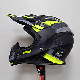 Кросовий мото шолом fxw hf-116 black-green