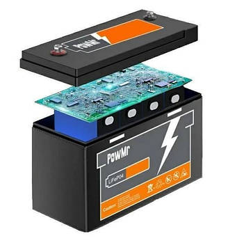 Акумулятор PowMr 100 А. 12.8 В. (1200 Вт·час) LiFePO4, для будинку, котла, сонячних батарей