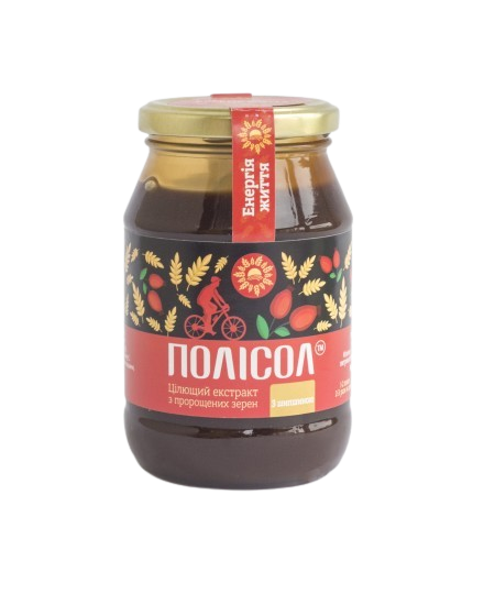 ПОЛІСОЛ з шипшиною (екстракт з пророщених зерен) 550 г