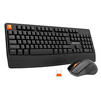 Набір 2 в 1 бездротова клавіатура та мишка Combo MeeTion MT-C4130, чорний