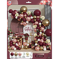 Повітряні кулі набір 82 шт для створення фотозони арки, кульки на день народження або будь-якого іншого свята (№5)