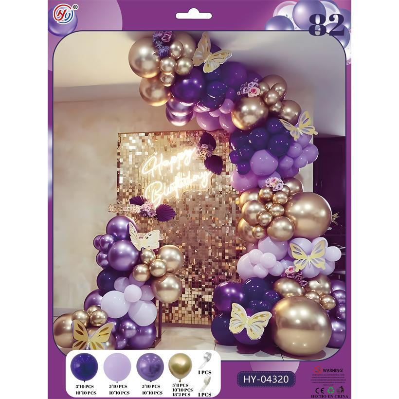 Повітряні кулі набір 82 шт для створення фотозони арки, кульки на день народження або будь-якого іншого свята (№46)