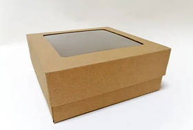 Коробка 17 см х 17 см х 9 см крафт