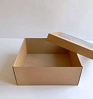Коробка 15 см х 15 см х 7 см крафт, фото 2