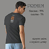 Футболка унісекс Stedman з принтом В КОГО БДЖОЛИ СПИНА XS графіт, фото 3