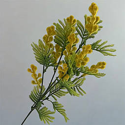 Гілка декоративна мімоза 58 см.