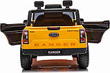 Дитяча акумуляторна машинка Ford Ranger LIFT Жовта, фото 4