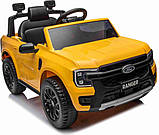 Дитяча акумуляторна машинка Ford Ranger LIFT Жовта, фото 8