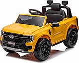 Дитяча акумуляторна машинка Ford Ranger LIFT Жовта, фото 9