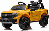 Дитяча акумуляторна машинка Ford Ranger LIFT Жовта, фото 10