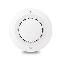 Розумний датчик диму з бузковою і Wi-Fi круглий Tuya smart house — 902565