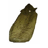 Спальний мішок зимовий синтетика, водонепроникне дно + чохол олива комбінований Оригінал Британія