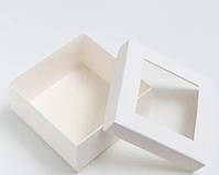 Коробка 15 см х 15 см х 7 см біла, фото 2