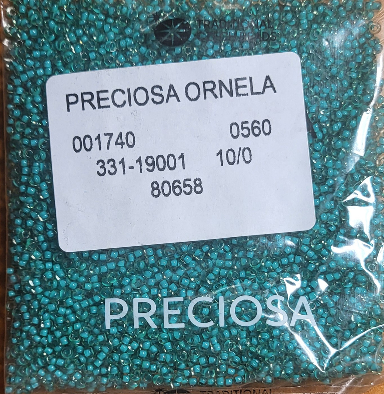 Бисер 10/0, №80658 бірюзовий (уп.50 грамм), фото 1