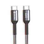 Кабель Type-C to C Veron CC14 240W PD Nylon (1m) Black