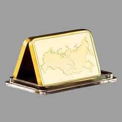 Сувенір пам'ятний стик Карта Радянського Союзу. позолота