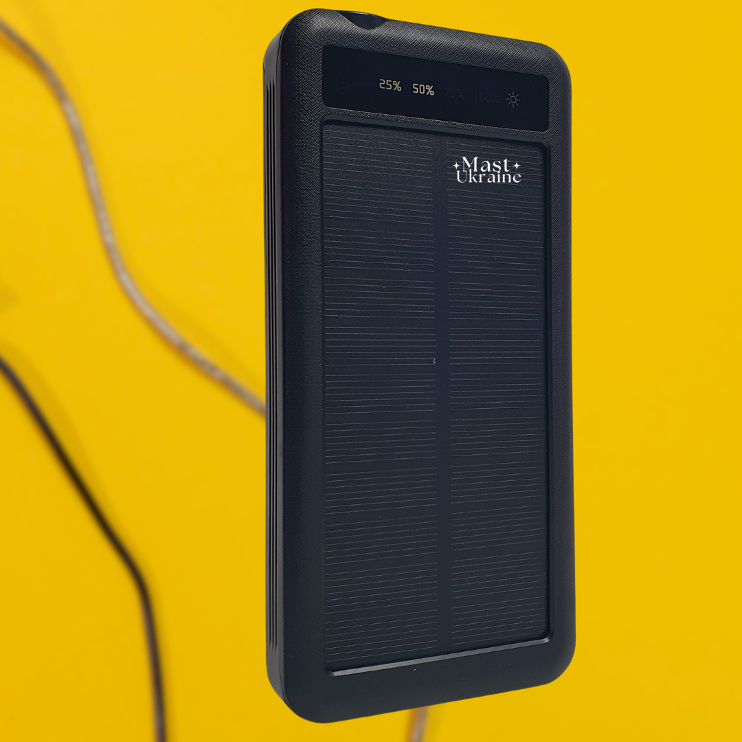 Портативний акумуляторний Power Bank 50000 mAh з ліхтариком та сонячною панеллю ІSTT-50