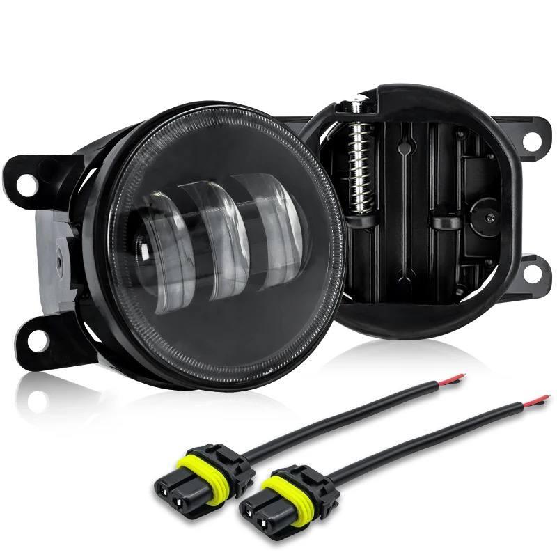 Універсальні круглі LED протитуманні фари 30W 3.5" 12–24V, білий 6500K, IP67, алюмінієвий корпус