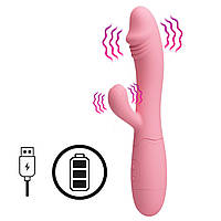 Вибратор Кролик комбинированный со стимуляцией клитора 30 скоростей вибрации Snappy II Rabbit Vibrator