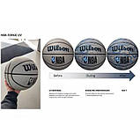 Баскетбольний м'яч Wilson NBA Forge Pro UV (унікальний м'яч – хамелеон, розмір 7) WZ2010801XB7, фото 4