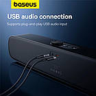 Акустика BASEUS Aequr DS10 Mini Soundbar (battery) |BT5.3, AUX/USB, OTA, RGB, 2.5Wx2| чорна, фото 9