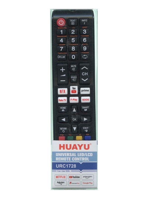 Пульт універсальний для телевізорів HUAYU URC1728 ERGO, KIVI, SATURN, HISENSE, SUPRA, фото 1