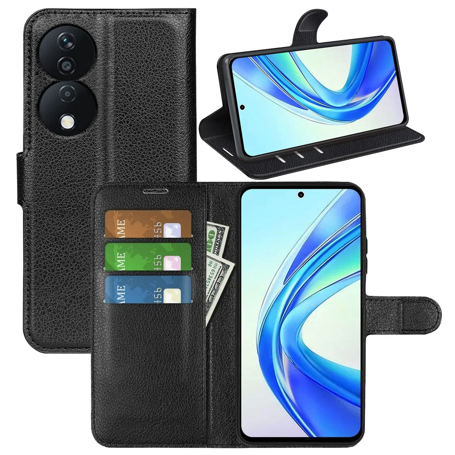 Чохол-книжка Litchie Wallet для Honor X7b Black, фото 1
