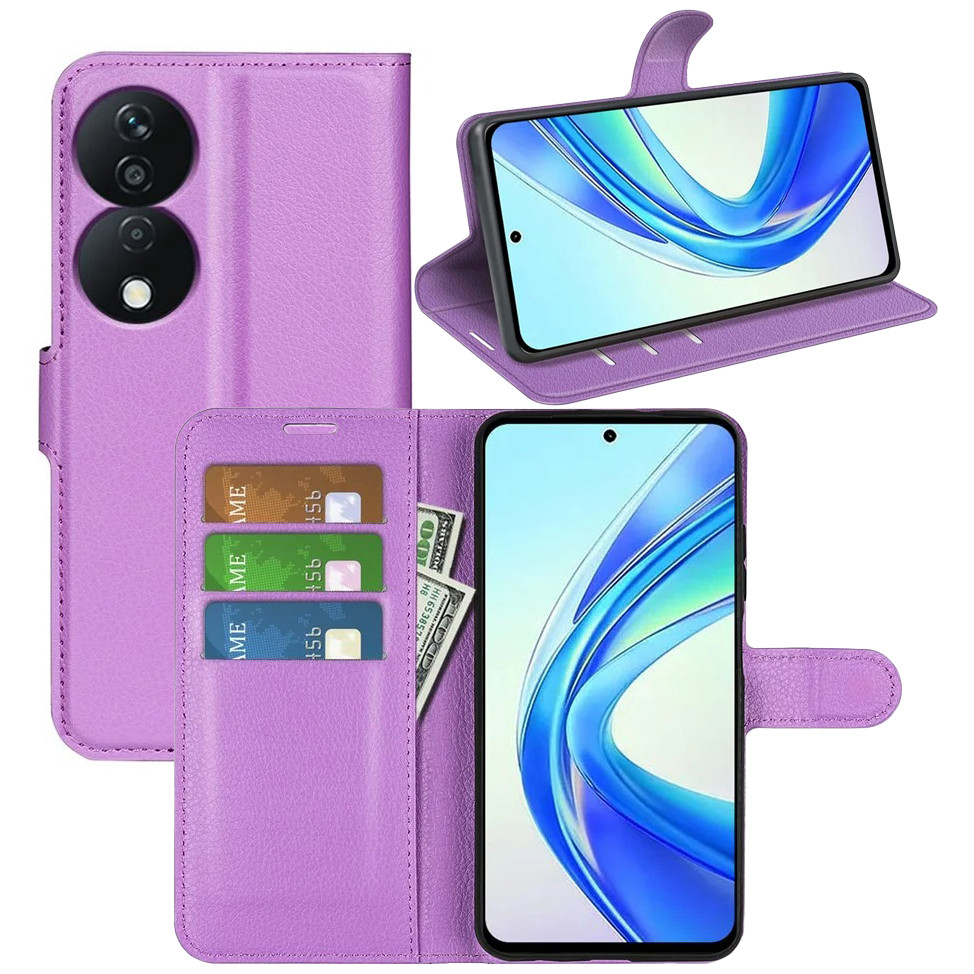 Чохол-книжка Litchie Wallet для Honor X7b Violet, фото 1
