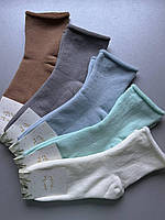 5 пар 37-41 махрові якісні шкарпетки без резинки, не перетискають