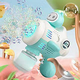 Кулемет автомат для мильних бульбашокToy bubble gun Машинка для бульбашок Пістолет із бульбашками Бузкатор, фото 2