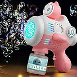Кулемет автомат для мильних бульбашокToy bubble gun Машинка для бульбашок Пістолет із бульбашками Бузкатор, фото 3