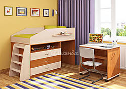 Дитяче ліжко горище з комодом Легенда 12.1